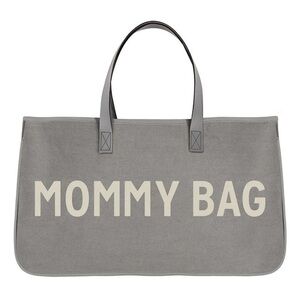 Elegant Gray Tote for Moms